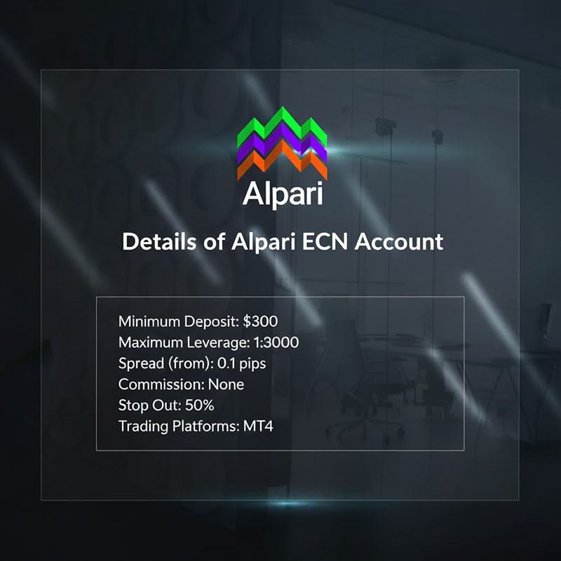 جزئیات حساب ECN الپاری